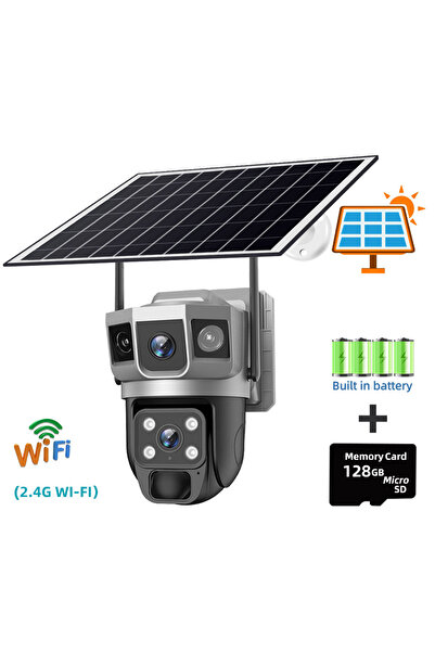 Choice WIFI CCTV 128G Card 12MP Dual Lens Solar 4G WiFi Camera Wireless Battery Low Powered IP Camara PIR M