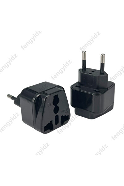 Choice محول قابس عالمي أبيض ذو دبوسين دائريين لتحويل مقبس الاتحاد الأوروبي/أستراليا/الولايات المتحدة/المملكة المتحدة إلى مقبس كهربائي من البرازيل وسويسرا وإيطاليا