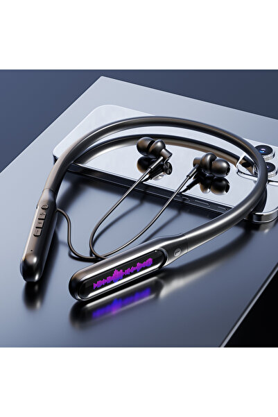 Choice سماعة رأس رياضية بلوتوث سوداء من EARDECO تعمل لمدة 80 ساعة، سماعات رأس...