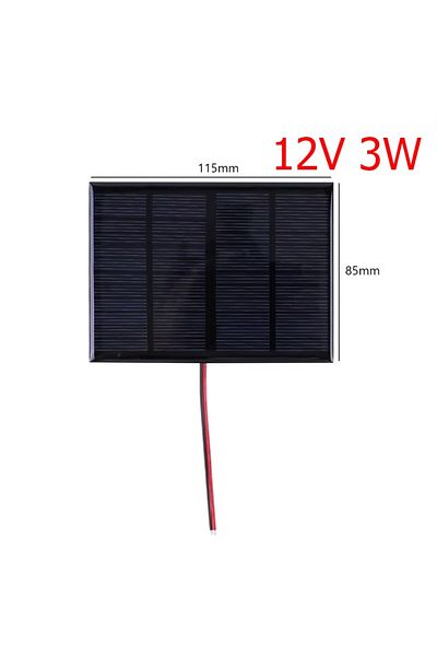 Choice 12V 3W 5W 12V Solar Cell Waterproof Solar Charging Panel DIY Polysilicon Solar Epoxy Cell Charger fo