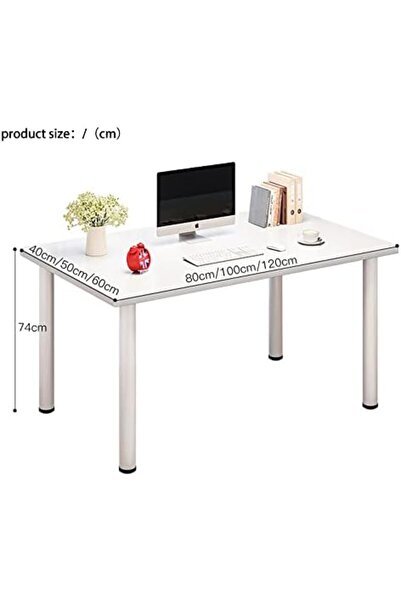 Generic Computer Desk Suitable for Home Office, Study and Work, Dimensions 80 * 40 * 75 cm, White