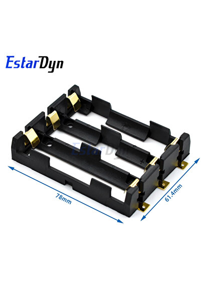 Choice1 حامل بطارية Estardyn 18650 SMT/SMD من 3 أقسام، 1-4 خلايا: مفرد/مزدوج/...