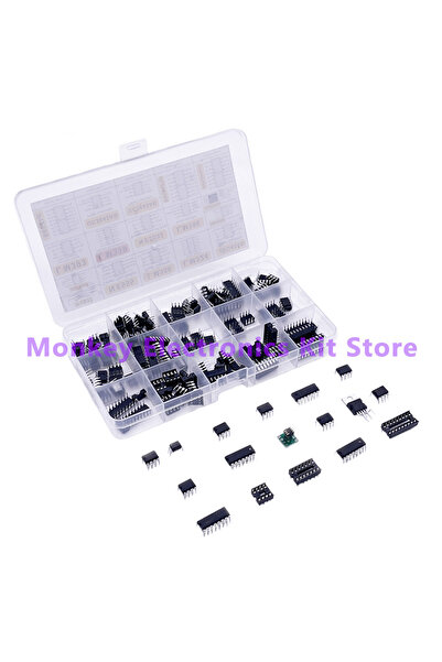 Choice Package 150pcs DIP Integrated Circuit Chip IC Boxed Chip Assortment Amplifier LM358 JRC4558 LM393 LM