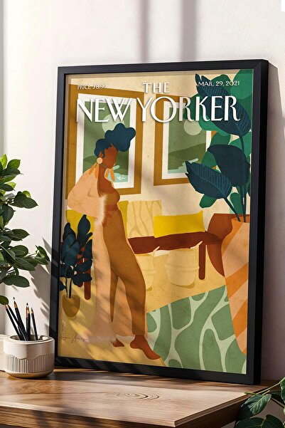 Saturn Pictură înrămată The New Yorker 29 martie 2021 - Pictură în stil casnic