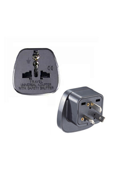 Choice قابس أسود ثلاثي الدبابيس عالمي CE للأمريكتين وأوروبا، محول قابس من الا...