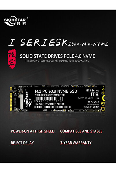 Choice محرك أقراص الحالة الصلبة SKIHOTAR 2280 SSD PCIe3.0 NVMe سعة 128 جيجابايت و256 جيجابايت و512 جيجابايت و1 تيرابايت و2500 ميجابايت/ثانية وM.2 i350 لـ L