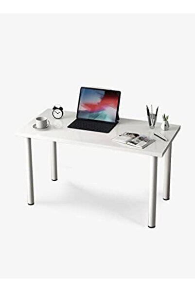 sharpdo Shardoo Home Computer Desk for Study with a Simple Design, White