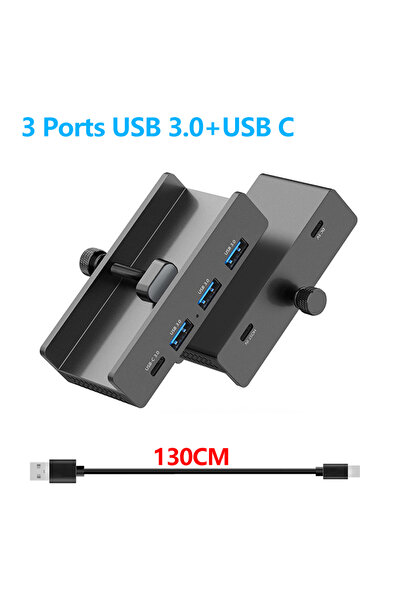 Choice موزع USB3.0-أسود 10 جيجابت في الثانية، محول موزع USB3.2/3.0/2.0، قاعدة...