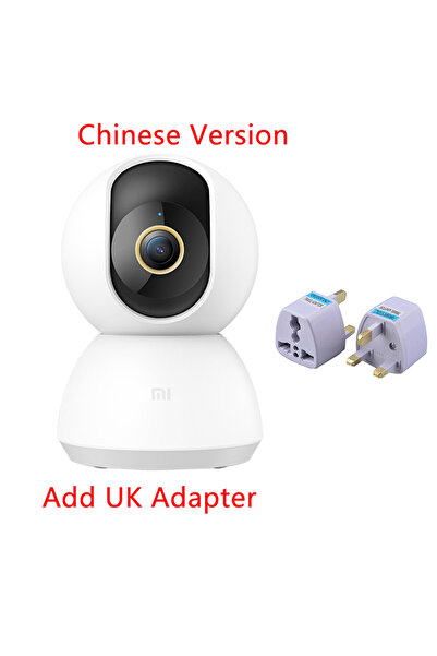 Xiaomi Add UK Adapter New Smart Camera 2K 1296P HD 360 Angle Indoor Baby Security Monitor WIFI Night