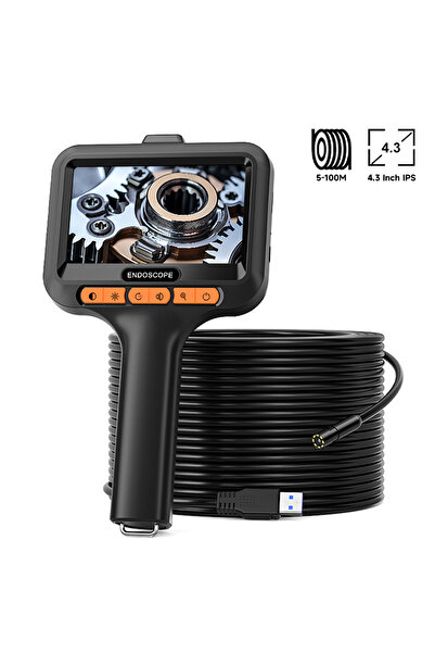 Choice7 5m Industrial Handheld Endose 4.3'' IPS Screen HD1080P Camera 8MM USB...