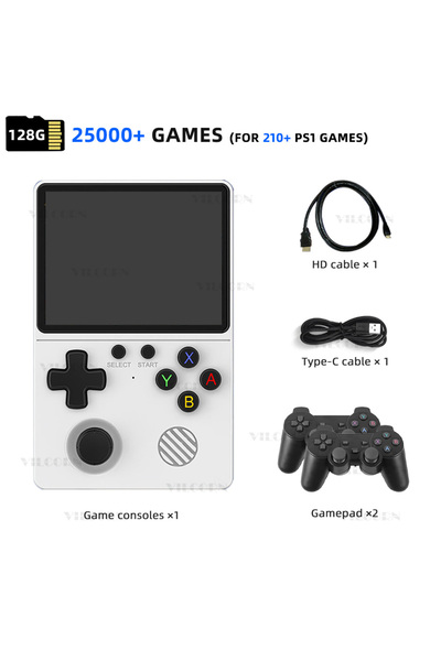 Choice وحدة تحكم ألعاب محمولة 128 جيجابايت 2P GB350 وحدة تحكم ألعاب فيديو محمولة 3.5 بوصة 64 جيجابايت 128 جيجابايت لـ PS1/MAME/GameBo