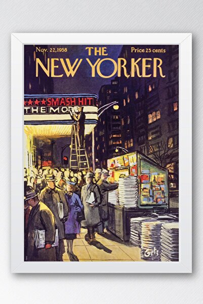 Saturn Pictură înrămată The New Yorker 22 noiembrie 1958 - Pictură de dimineața următoare