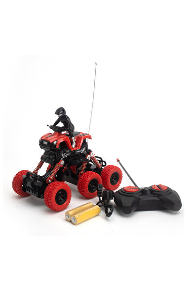 Fab N Funky Four Way Six Wheels Simulation RC Bike - Red