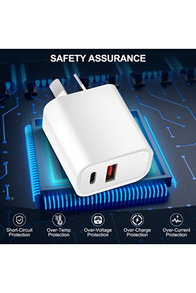 Choice 3 قطع شاحن هاتف PD 20 واط بمقبس أسترالي لأستراليا ونيوزيلندا بمقبس أست...