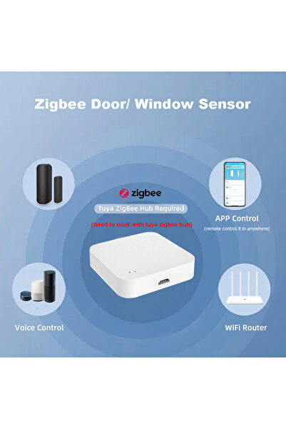 Choice black Zigbee Window Door Sensor Black Color Smart Home Security Alarm System Voice Control