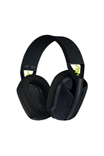 logitech Căști de gaming wireless G435 Lightspeed, negre/galben neon