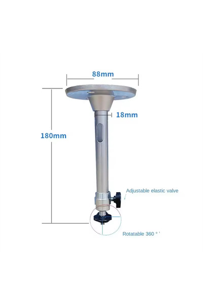 Choice Silvery Portable Projector Bracket 360° Rotatable Ceiling Wall Mount Beamer Holder Aluminium compata