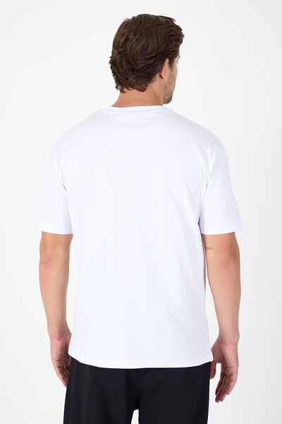 İmza Λευκό μπλουζάκι με κοντό μανίκι με λεπτή εφαρμογή βαμβακερό μπλουζάκι 1011250191