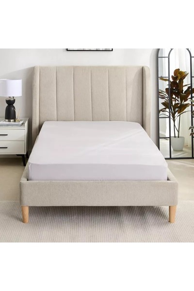 Home Box Purely-percale 300TC Double Fitted Sheet - 140x200+40 cm