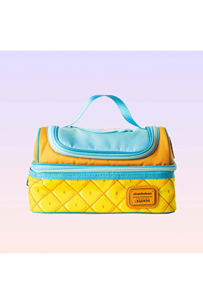 NİCKELODEON Sünger Bob Kare Pantolon Ananas Desenli Yemek Çantası