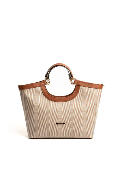Silver Polo Beige - Tan Sp1189 Women's Handbag