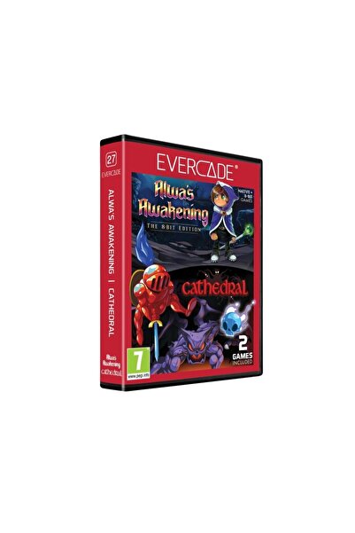EVERCADE Multi Game Cartridge, #27, Alwa’s Awakening 8-Bit Edition/Cathedral, 2in1, Retro