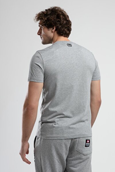 Eckō Unltd. Marc Grey Crew Neck Printed Standard Fit Men's Tshirt