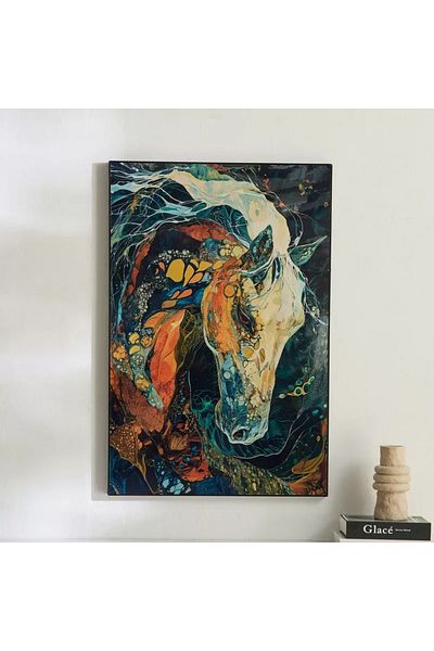 Home Box Cyprus Odean Horse Framed Picture - 60x90x2.5 cm