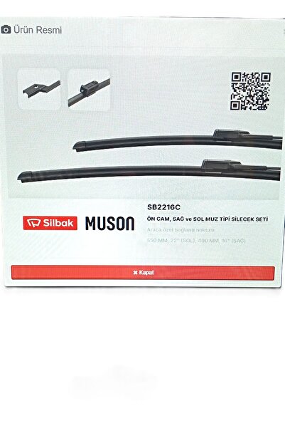 Silbak FORD ECOSPORT ÖN SİLECEK SÜPÜRGE TAKIMI MUZ TİPİ (SOL 500MM - SAĞ 400MM) - G4BJ S17528 AA - SB2216C