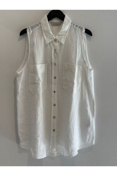 U.S. Polo Assn. Double Pocket Sleeveless Linen Shirt