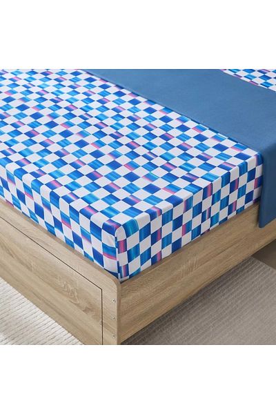 Home Box Gaming Racer Twin Microfibre Fitted Sheet - 120x200+25 cm