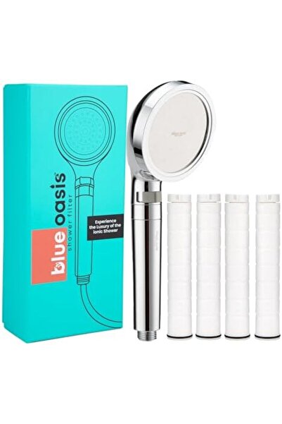Blue Oasis Shower Filter | TUV 99% Certified | KDF-55 & Carbon Fiber Technology | Removes Chlorine &