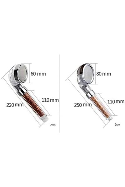 Türkiye SPA Tourmaline Shower Head increase water pressure with Filter - 8cm