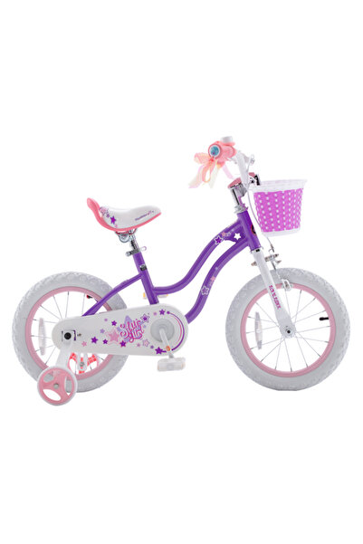ROYAL BABY Ποδήλατο Royal Baby Star Girl με φρένο Coaster, ρόδες 18", ατσάλινο πλαίσιο, φρένο U, καλάθι, τροχός εκπαίδευσης
