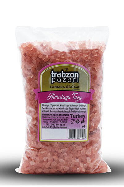 TRABZON PAZARI Rafinesiz, Iyotsuz Kristal Himalaya Tuzu 1 Kg