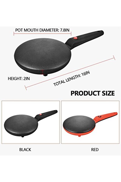 Cyber Crepe Maker,8" Griddle Crepe Maker, Non-Stick Electric Crepes Pan, Auto Thermostat Control