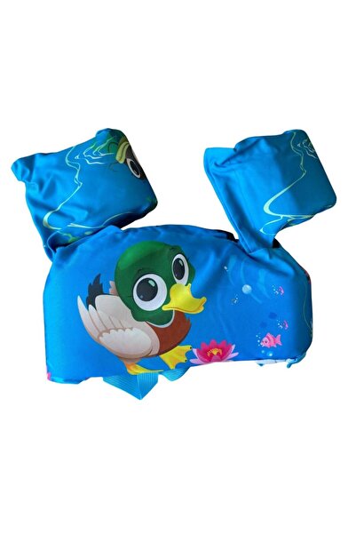 buradanaldım Sevimli ördek 14-25 Kg Sünger Dolgulu Çocuk Havuz Deniz Yüzdürme Yeleği, Can Yeleği Elbise, Deniz Si