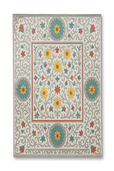 Rugs Modern Halı سجادة MOSSO متعددة الألوان ذات نمط تقليدي وقاعدة منسوجة وديك...