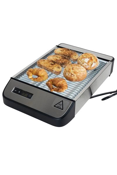 Sofia Concept Horizontal Toaster Shelton, 1000 W, Touch Control, Quartz, Display, 6 Browning Levels, Silver Titani