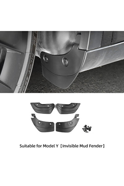 Choice MY-EX39 LUCKEASY For Tesla Model Y 2020-2024 Invisible Mud Fenders Modification Car Exterior Accesso