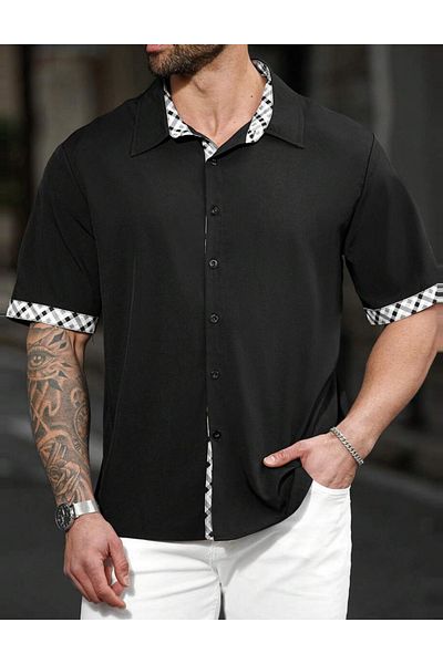 SHEIN casual shirt, black