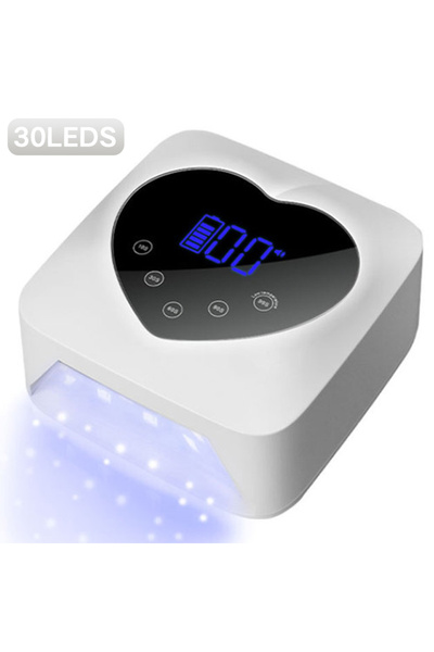 Choice4 EU White Rechargeable 72W UV LED Nail Lamp For Nails 30LEDS Wireless ...