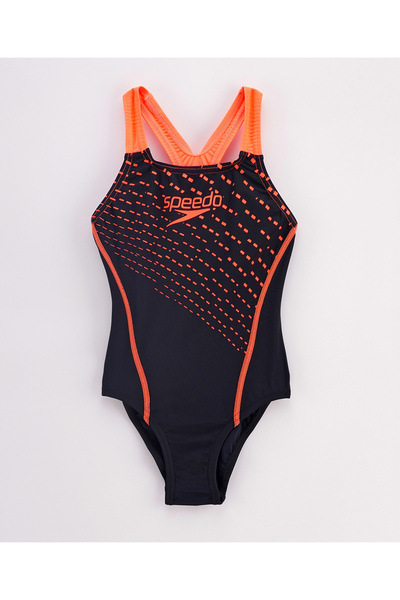 SPEEDO Medley Logo Medalist V Cut Swimsuit - Black