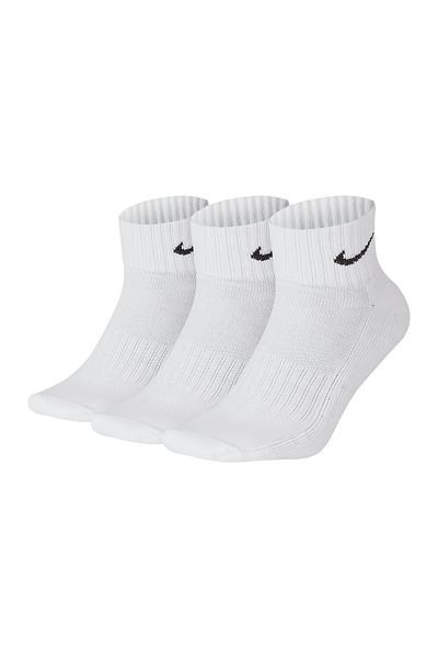 Nike 3 Pack Cush Quarter Length Socks - White