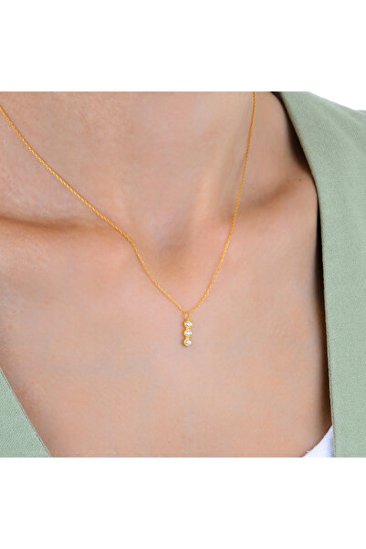 Keops Pırlanta Pırlanta Vintage Üçlü Kolye