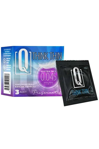 Extra İnce 0,045 mm Latex Prezervatif – 3’lü Paket