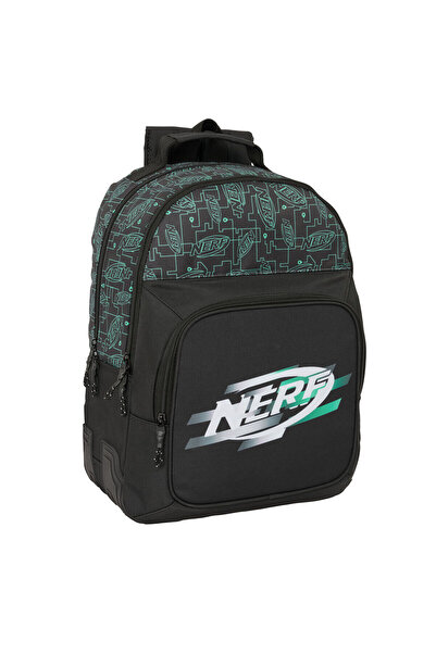 Nerf Ghiozdan școlar negru, 32 x 42 x 15 cm