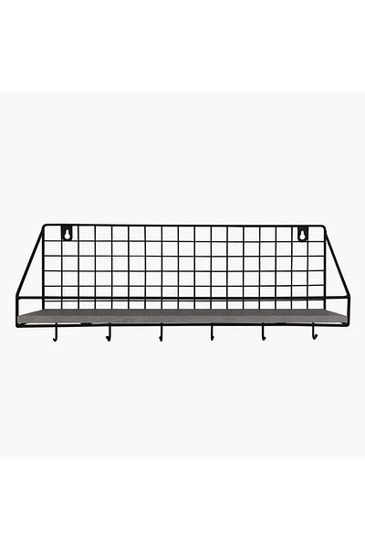 Home Box Patara MDF Shelf with Key Holder - 45x12x19 cm
