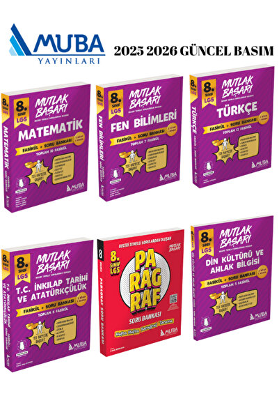 Muba Yayınları MUBA YAYINLARI 8.SNF LGS EĞİTİM SETİ