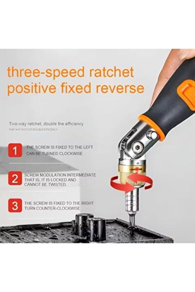 BLUE CORAL 10 In 1 Portable Ratchet Screwdriver Multifunctional Hidden Screwdriver Head Corner Capab